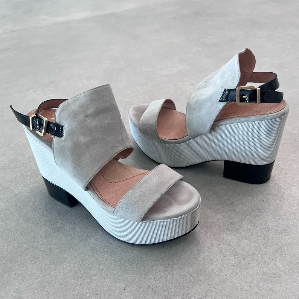ROBERT CLERGERIE X A.L.C. suede platform sandal